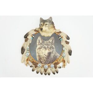 The Bradford Exchange Mystic Majesty Wolf Wall Plaque Vivi Crandall Excellent